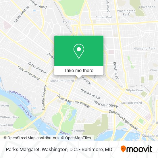 Parks Margaret map
