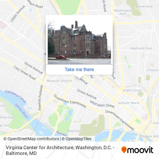 Mapa de Virginia Center for Architecture