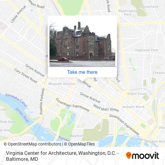 Mapa de Virginia Center for Architecture