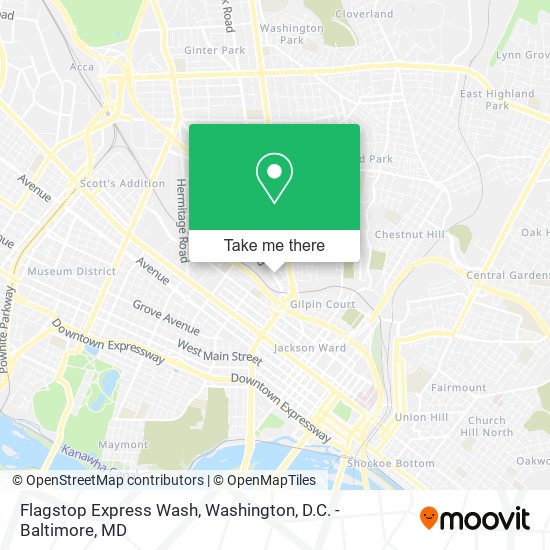 Mapa de Flagstop Express Wash