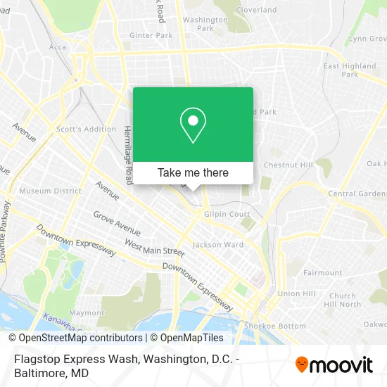 Flagstop Express Wash map