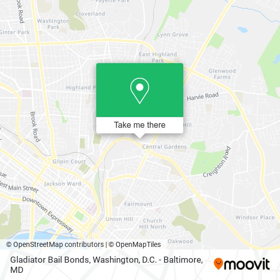 Gladiator Bail Bonds map