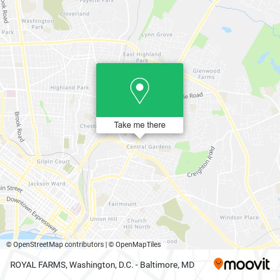 Mapa de ROYAL FARMS