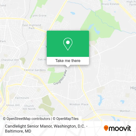 Candlelight Senior Manor map