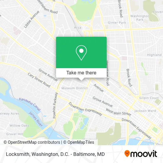 Locksmith map