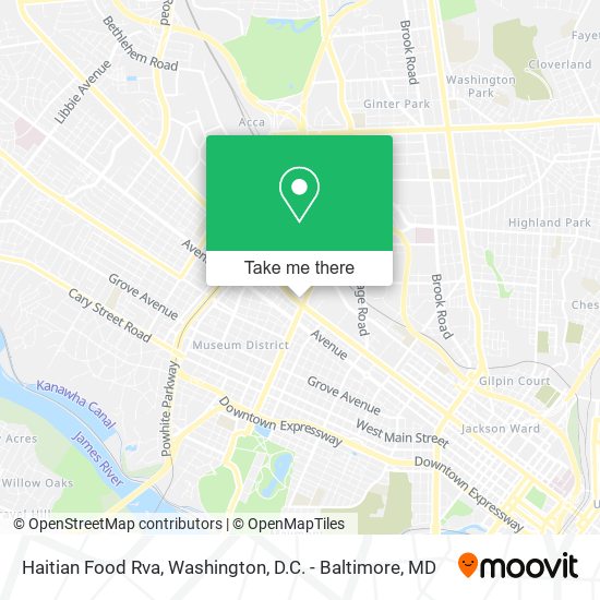Haitian Food Rva map