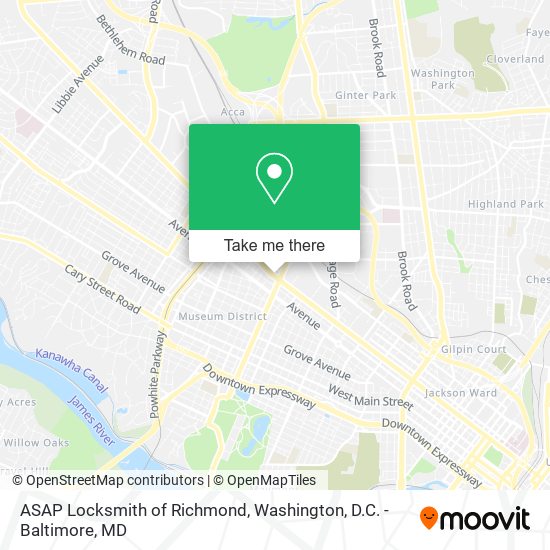 ASAP Locksmith of Richmond map