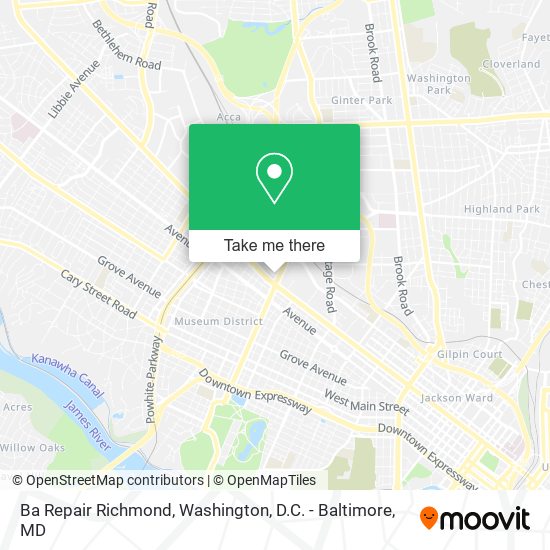 Ba Repair Richmond map