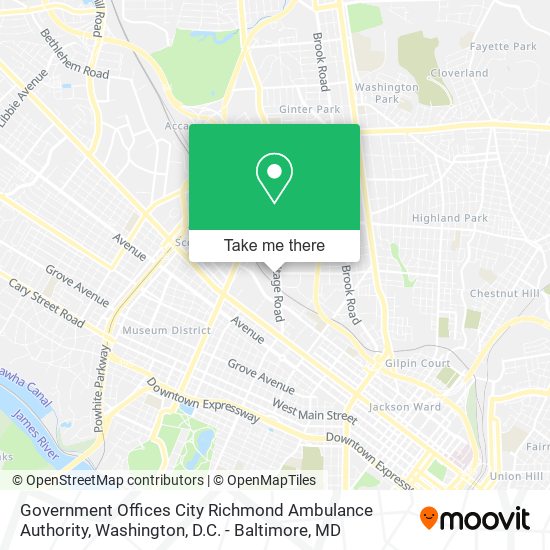 Government Offices City Richmond Ambulance Authority map