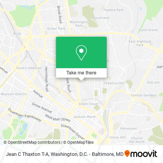 Jean C Thaxton T-A map