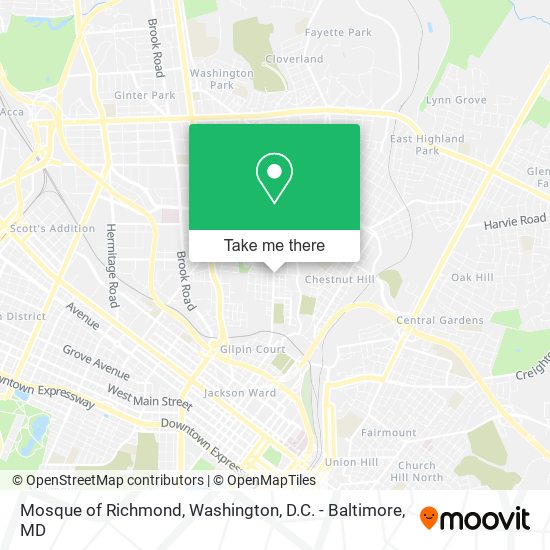 Mosque of Richmond map
