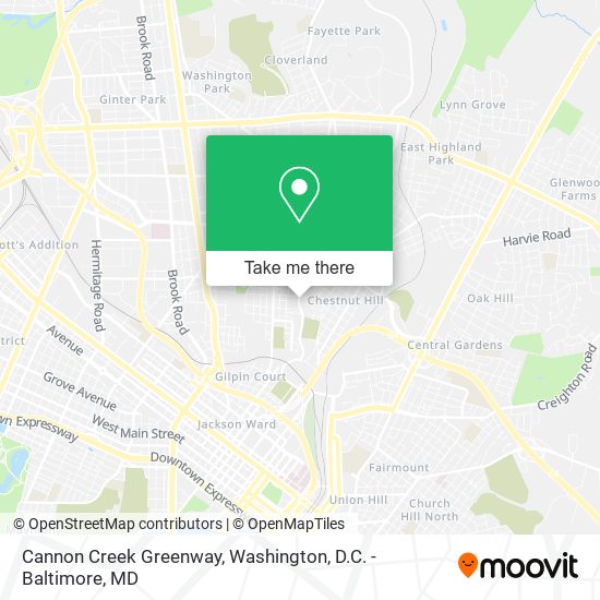 Mapa de Cannon Creek Greenway