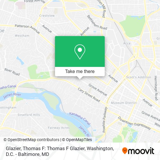 Glazier, Thomas F: Thomas F Glazier map
