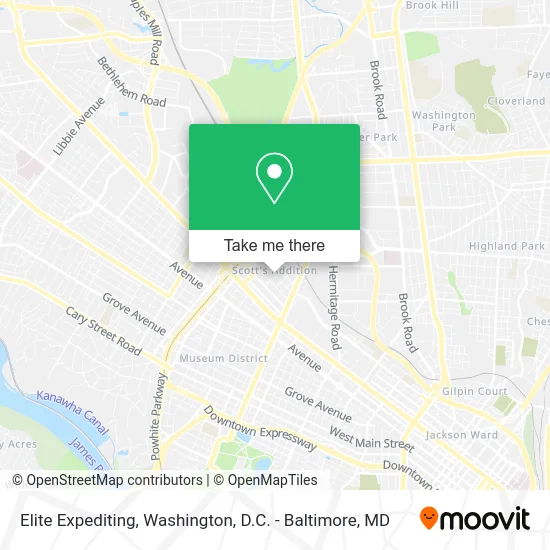 Elite Expediting map