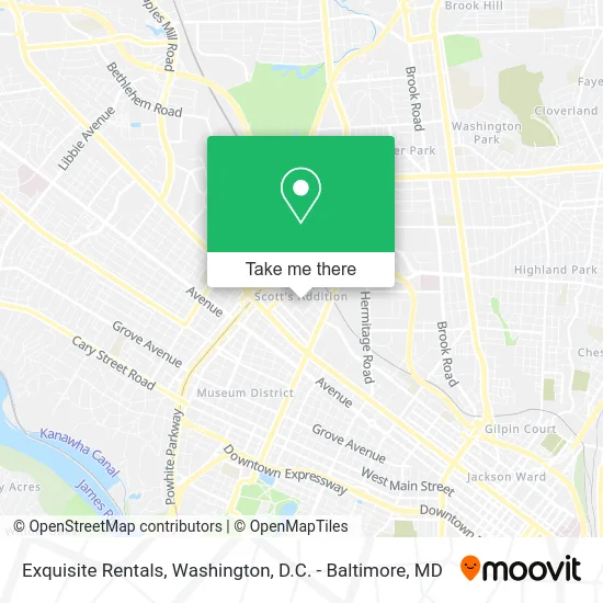 Exquisite Rentals map