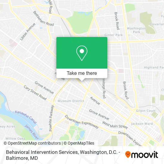 Behavioral Intervention Services map