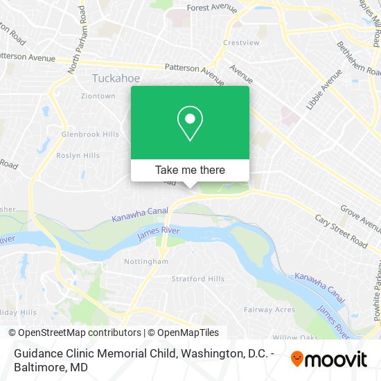 Guidance Clinic Memorial Child map
