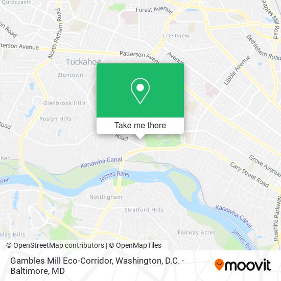 Gambles Mill Eco-Corridor map