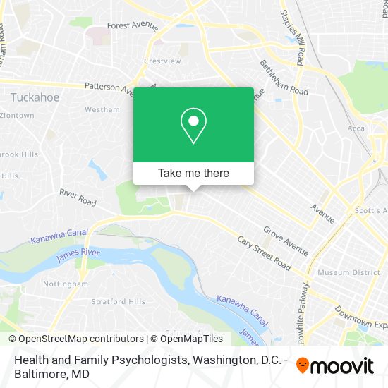 Health and Family Psychologists map