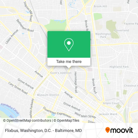 Mapa de Flixbus