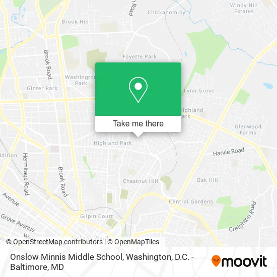 Mapa de Onslow Minnis Middle School
