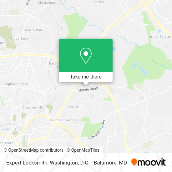 Expert Locksmith map