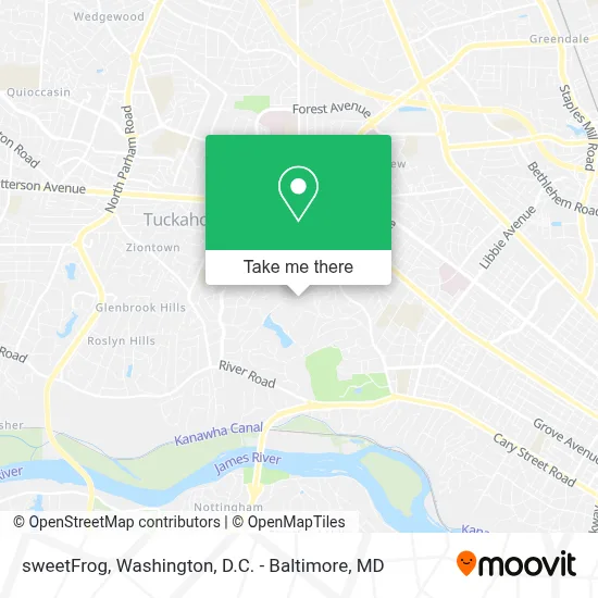 sweetFrog map