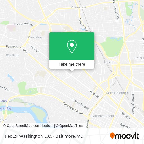 Mapa de FedEx