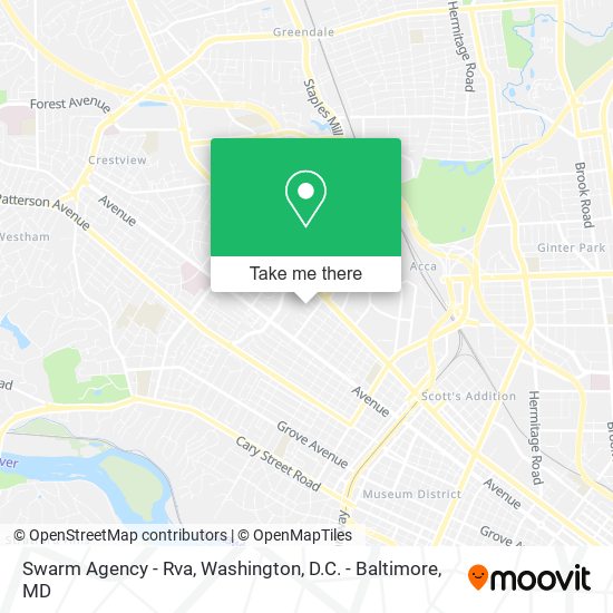 Mapa de Swarm Agency - Rva