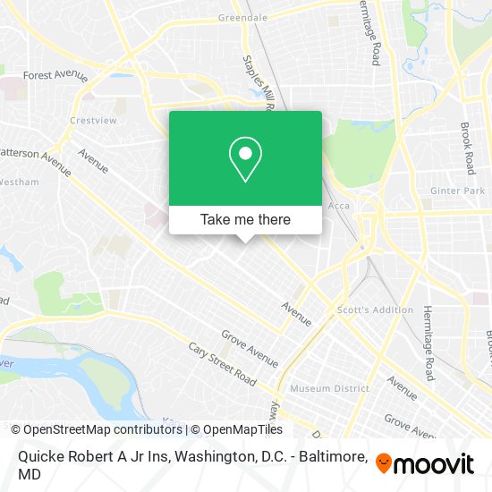 Quicke Robert A Jr Ins map