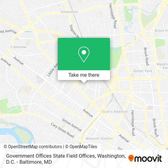 Government Offices State Field Offices map