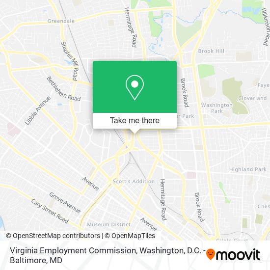 Virginia Employment Commission map