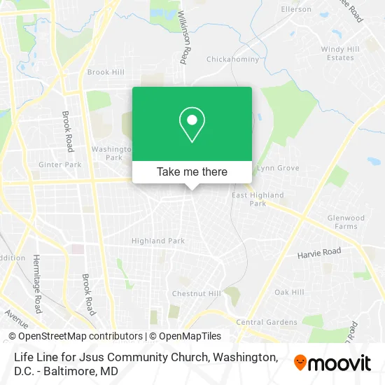 Mapa de Life Line for Jsus Community Church