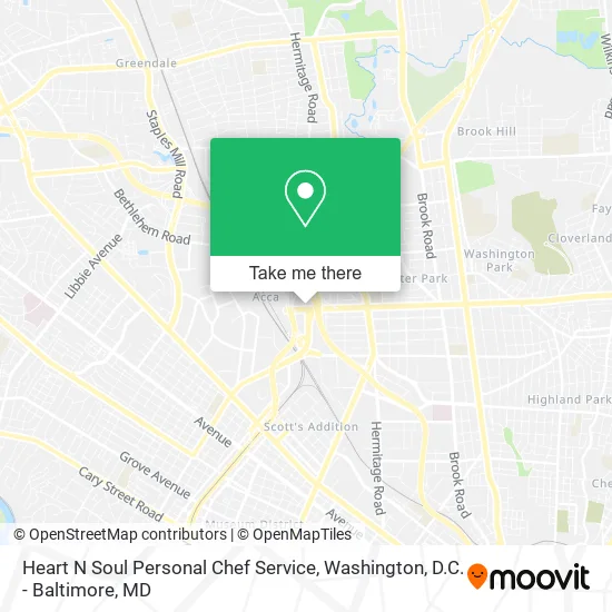Mapa de Heart N Soul Personal Chef Service