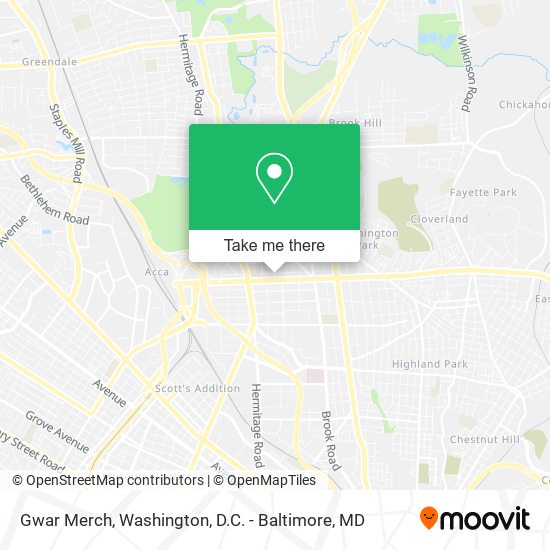 Gwar Merch map