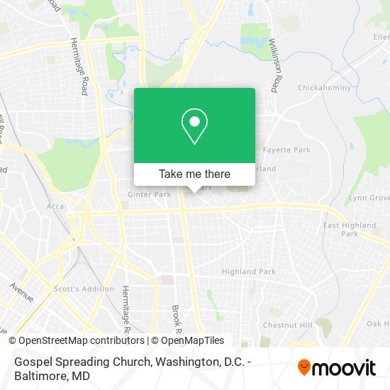 Gospel Spreading Church map