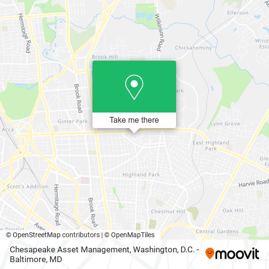 Mapa de Chesapeake Asset Management