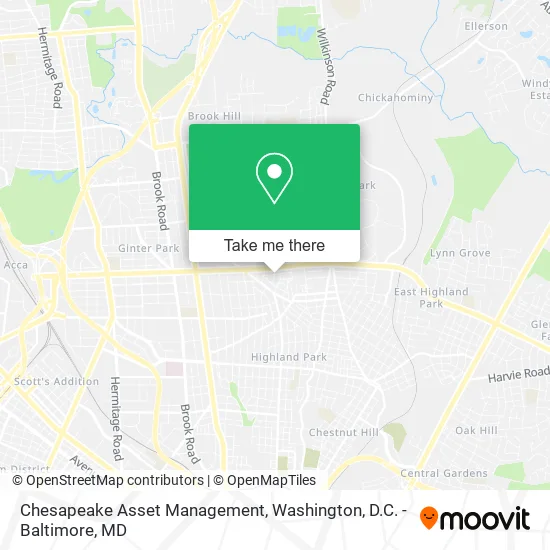 Mapa de Chesapeake Asset Management