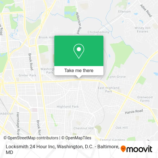 Locksmith 24 Hour Inc map