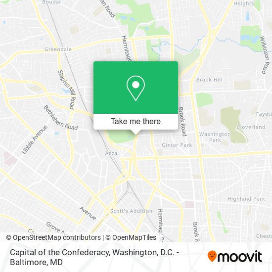 Capital of the Confederacy map