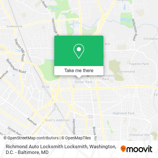 Mapa de Richmond Auto Locksmith Locksmith