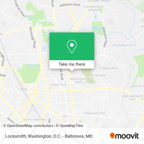 Locksmith map