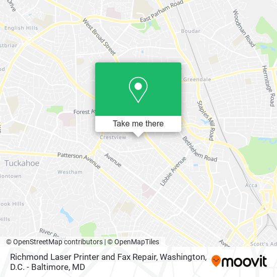 Mapa de Richmond Laser Printer and Fax Repair