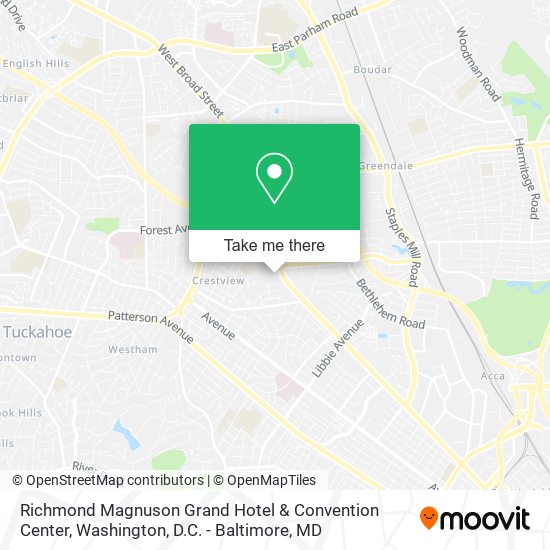 Mapa de Richmond Magnuson Grand Hotel & Convention Center