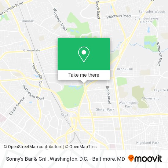 Sonny's Bar & Grill map