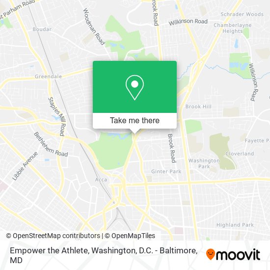Empower the Athlete map