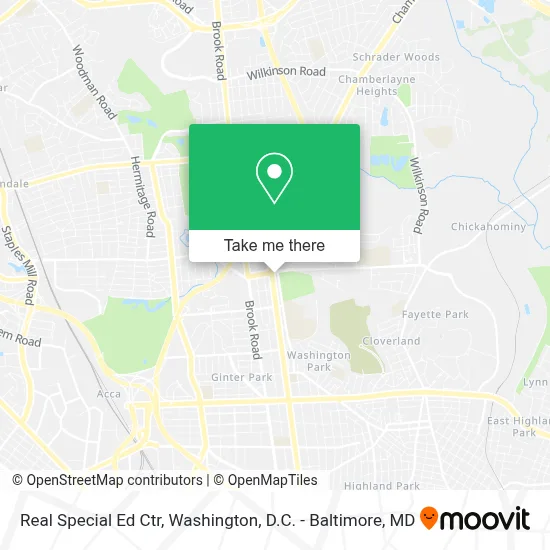 Real Special Ed Ctr map