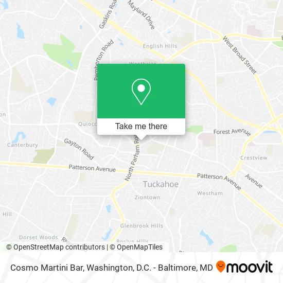 Mapa de Cosmo Martini Bar