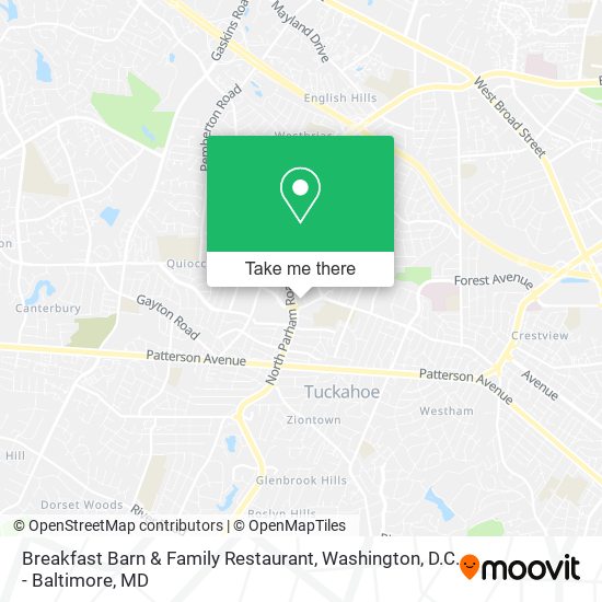 Mapa de Breakfast Barn & Family Restaurant