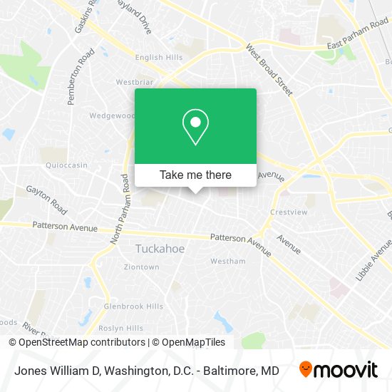 Jones William D map